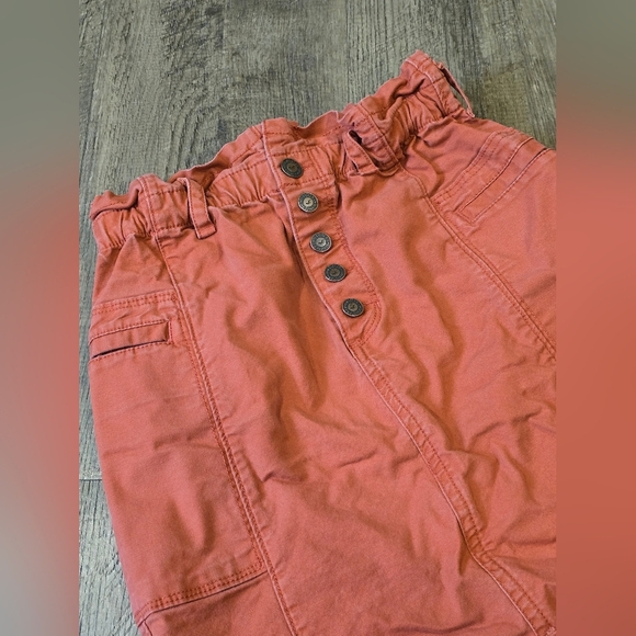 Hollister Rust Button-Front Women's Skirt - Picture 3 of 10